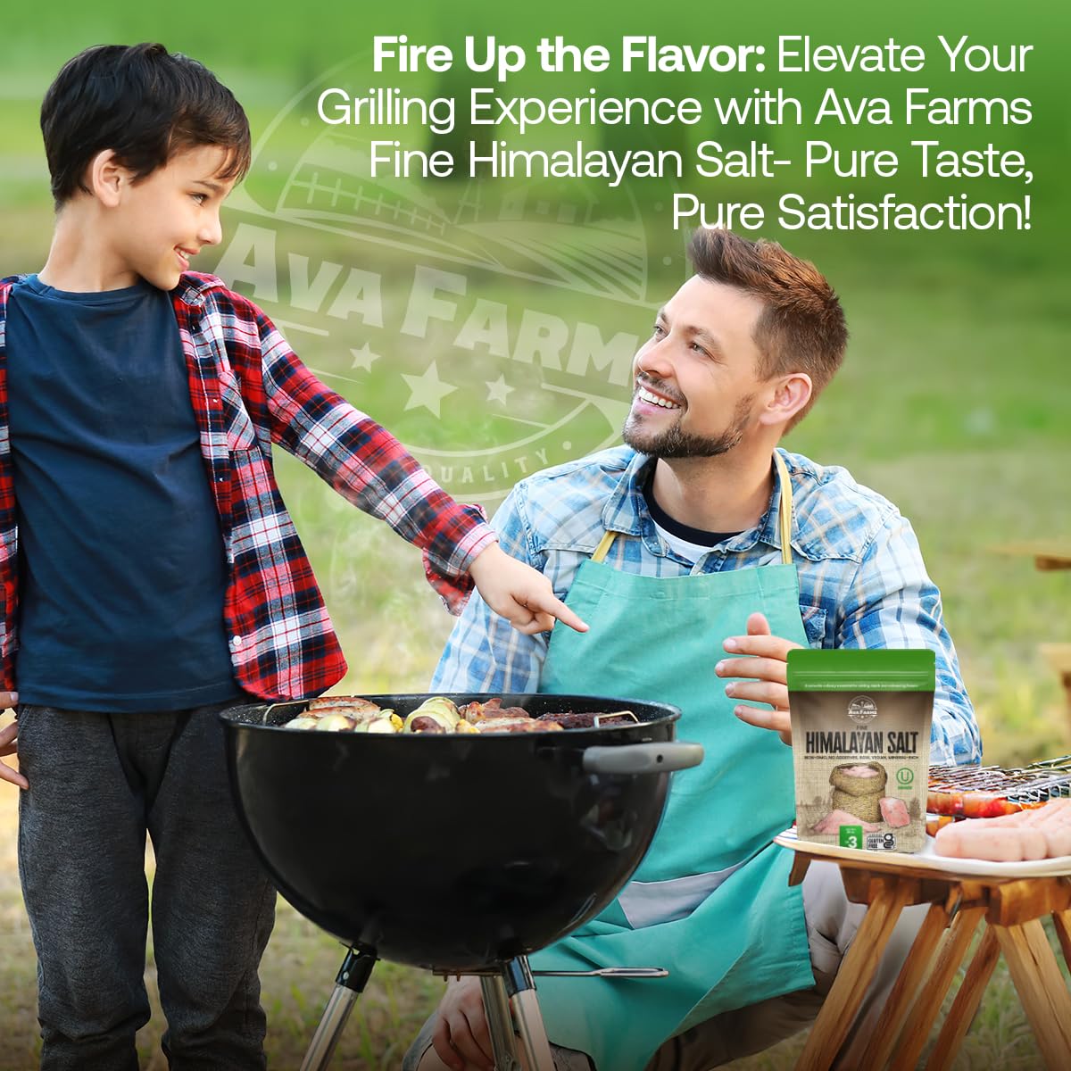 Ava Farms Himalayan Pink Salt - Fine – 3 Lb. - Gluten-Free, Non-GMO, Vegan, Raw, Kosher, Mineral Rich – Resealable Bag