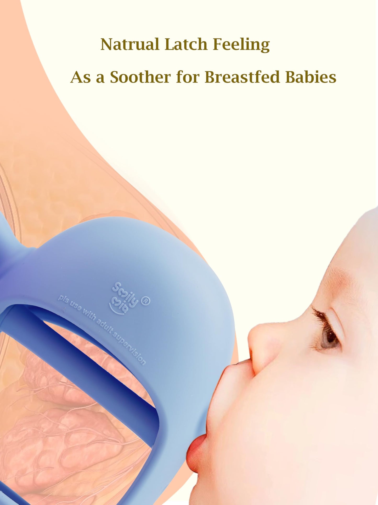 Smily Mia Baby Teething Toys for 0-6Months, Teethers for Babies 3-6Months | Penguin Teether | Hand Teether |Teething Mittens for Teething Relief, Baby Pacifier |New Born Essentials, Light Blue