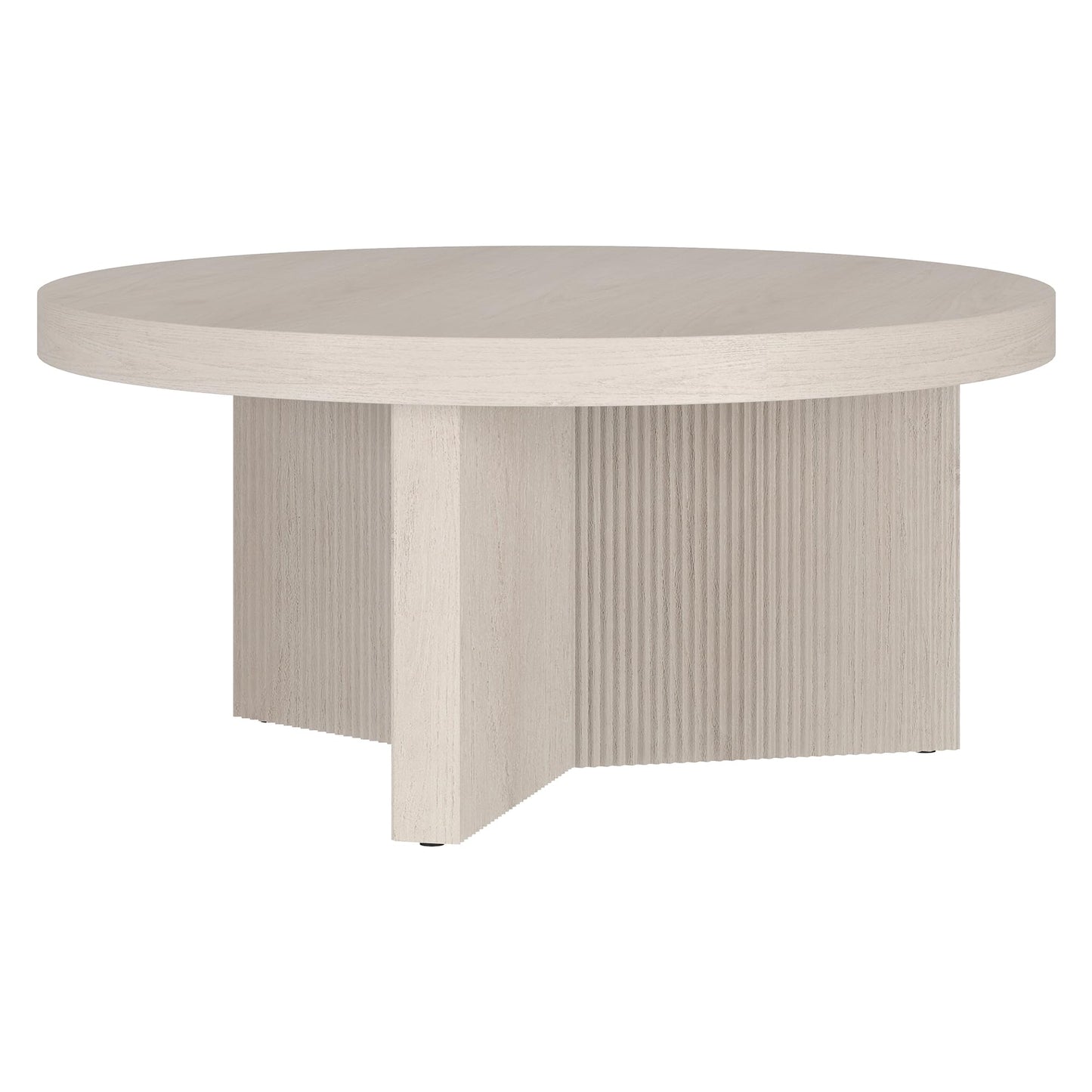 Henn&Hart Holm Coffee Table, 32" Wide, White