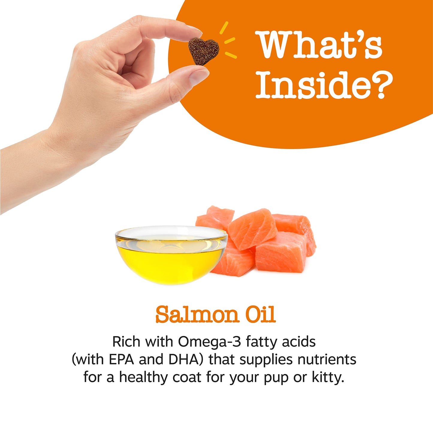 Zesty Paws Wild Alaskan Omega-3 Blend Pollock + Salmon Oil for Dogs and Cats- Skin and Coat Support, Omega 3 Supplement for Pets, 8.5oz