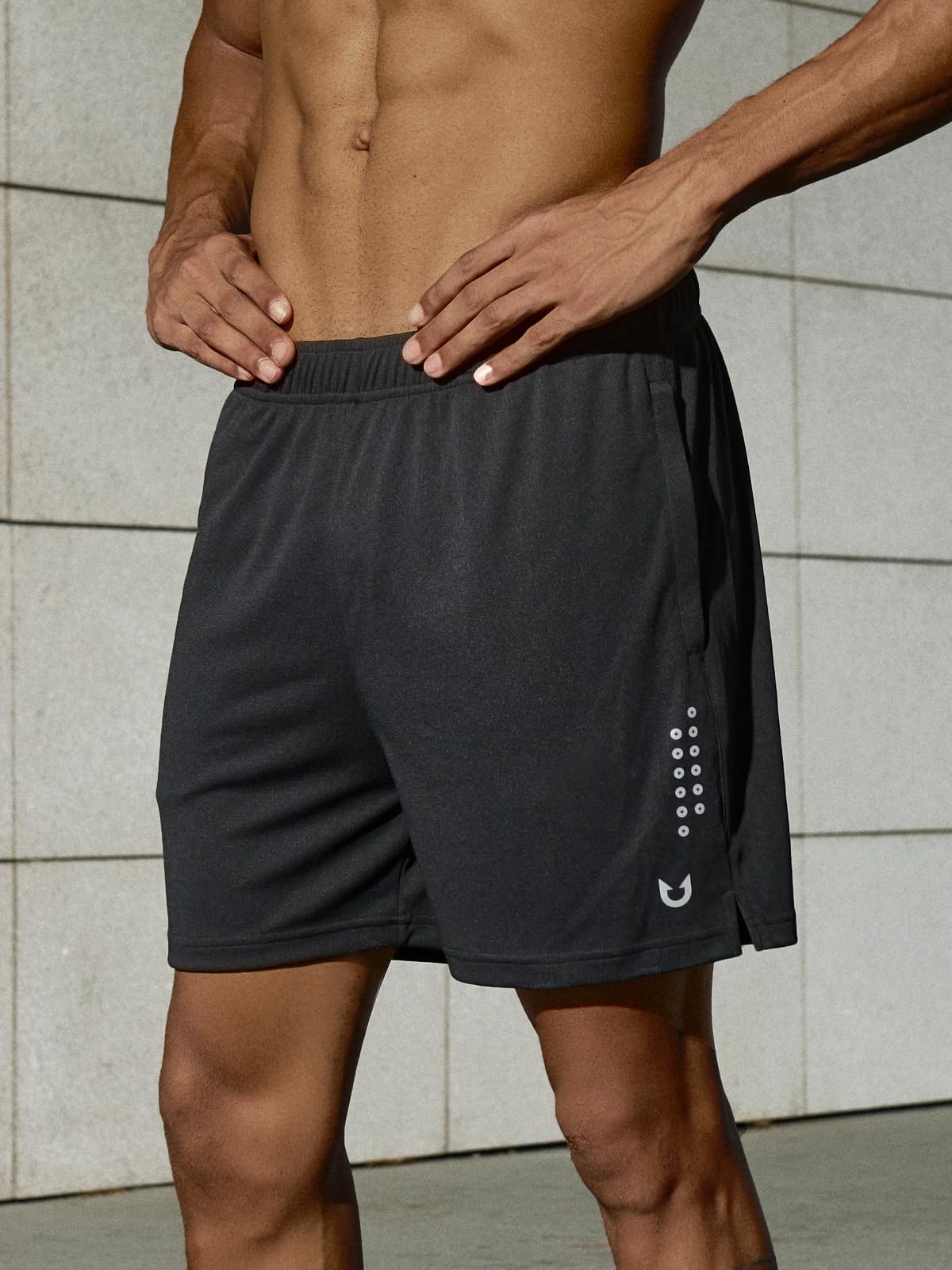 NORTHYARD Men's 5" Athletic Running Shorts Workout Gym Quick Dry Shorts Lightweight Mesh Tennis Shorts for Men Exercise Black