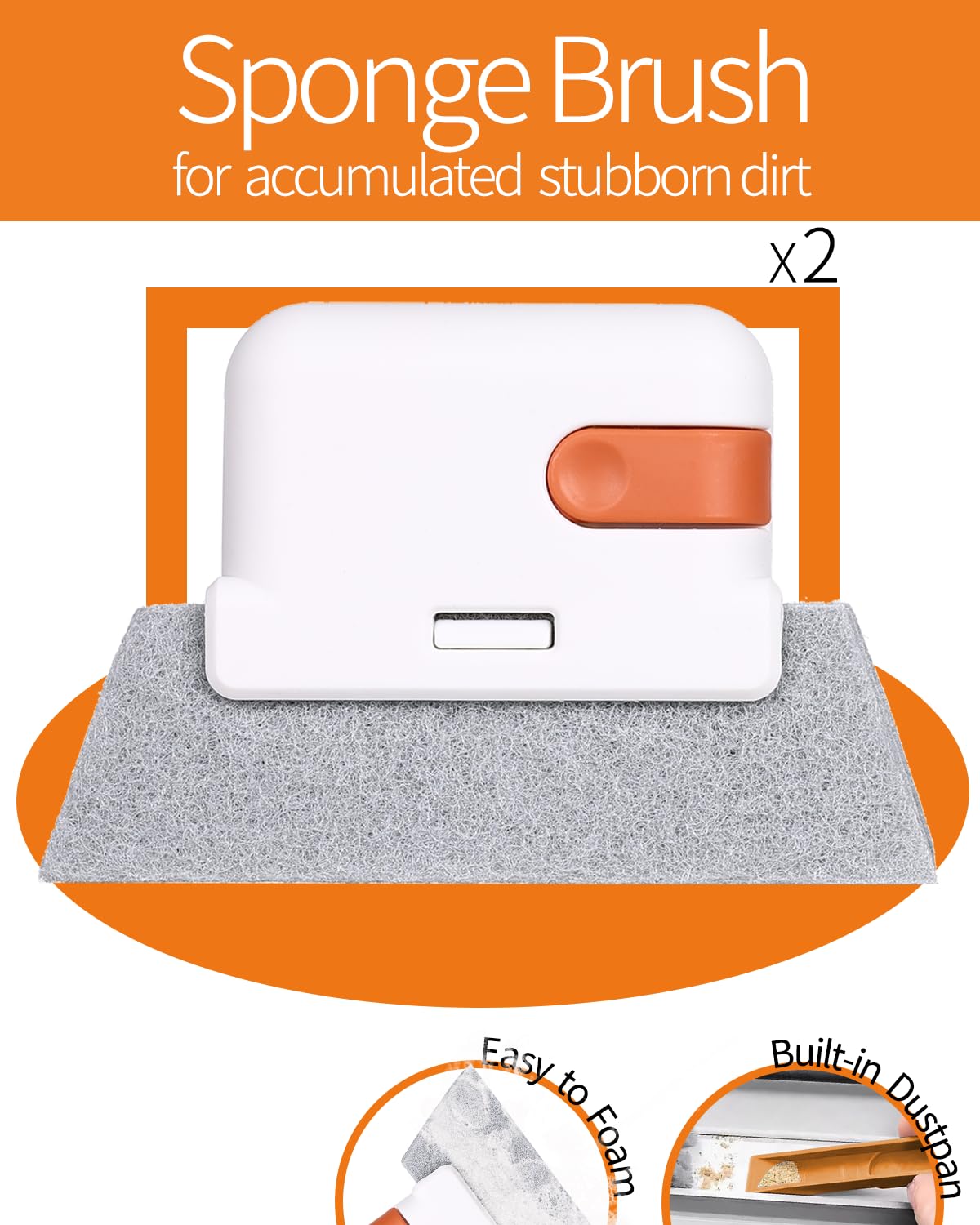 Window Sill Cleaner Tool - Hard Bristle Crevice Cleaning Brush, Multifunctional Gap Scrub Brush, Window, Home Essentials, Bathroom Cleaner Tools for Household Use, Kitchen - 8PCS