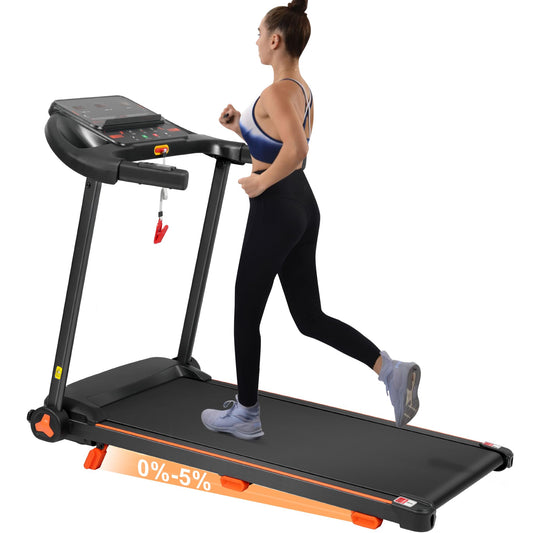 Treadmills for Home, 3.0 HP Folding Treadmill with Incline, Portable Treadmill 300 lbs Capacity, Caminadora Eléctrica Para Casa, Small Treadmills With Charge Staion & Bluetooth Speaker For Small Space