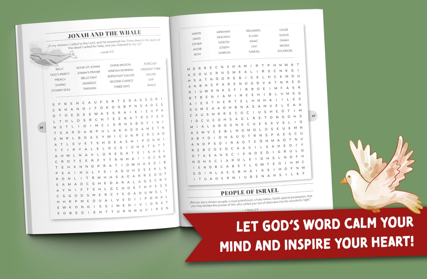 Inspirational Bible Word Search for Adults: Large Print Word Puzzles for Christian Faith, Love and Hope (Word Find Books For Adults)