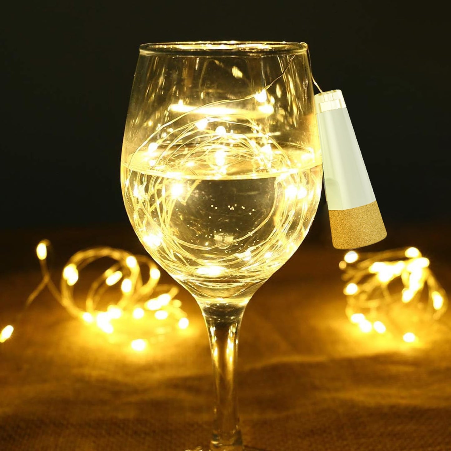 OUSMIN String Lights, USB Rechargeable Wine Bottle Lights with Cork, 2025 Version USB Fairy Light for Party Christmas