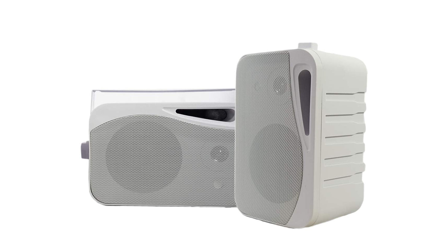 Rockville HP4S (2) 360W 4" Outdoor/Indoor Speakers 4 Ohm, Waterproof Design, Swivel Brackets, Clear Audio, for Home Theater and Patio Entertainment