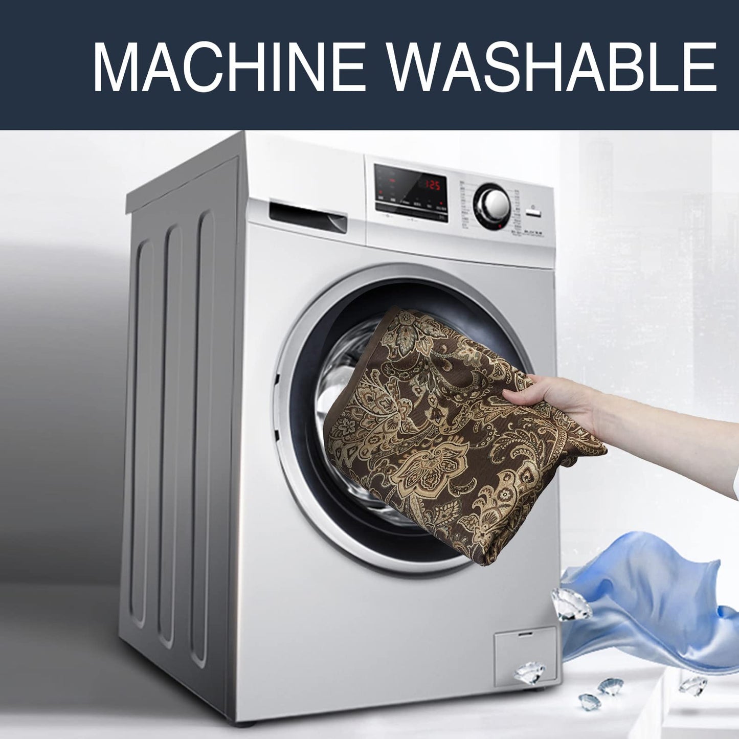 LUFEIJIASHI Recliner Chair Covers Non Slip Waterproof Large Recliner Covers for Leather Recliner,Electric Reclining Chair Covers for Living Room Dog Sofa Recliner Cover Furniture Protective Brown