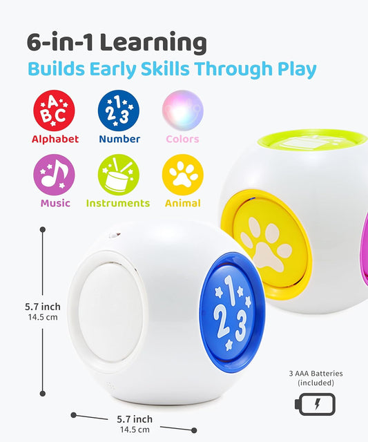 BEST LEARNING Learning Cube - Educational Musical Activity Center Block for Infants Babies Toddlers 6-12 Month and up - Toys for 1 Year Old - First Birthday Present for Boy and Girl
