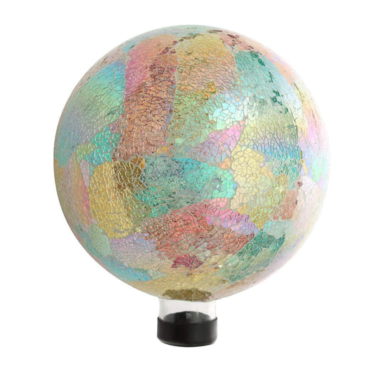 Glass Gazing Ball 10 inch Mosaic Gazing Ball Colorful Globe for Outdoor Garden and Home Decor