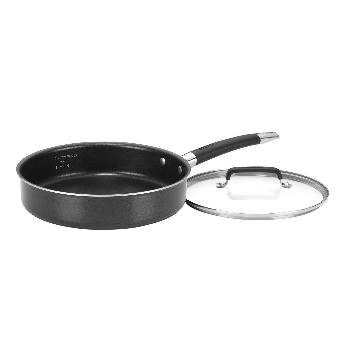 Cuisinart N51-12BK SmartNest Nonstick Aluminum Nesting Cookware Set, 12 Piece, Black