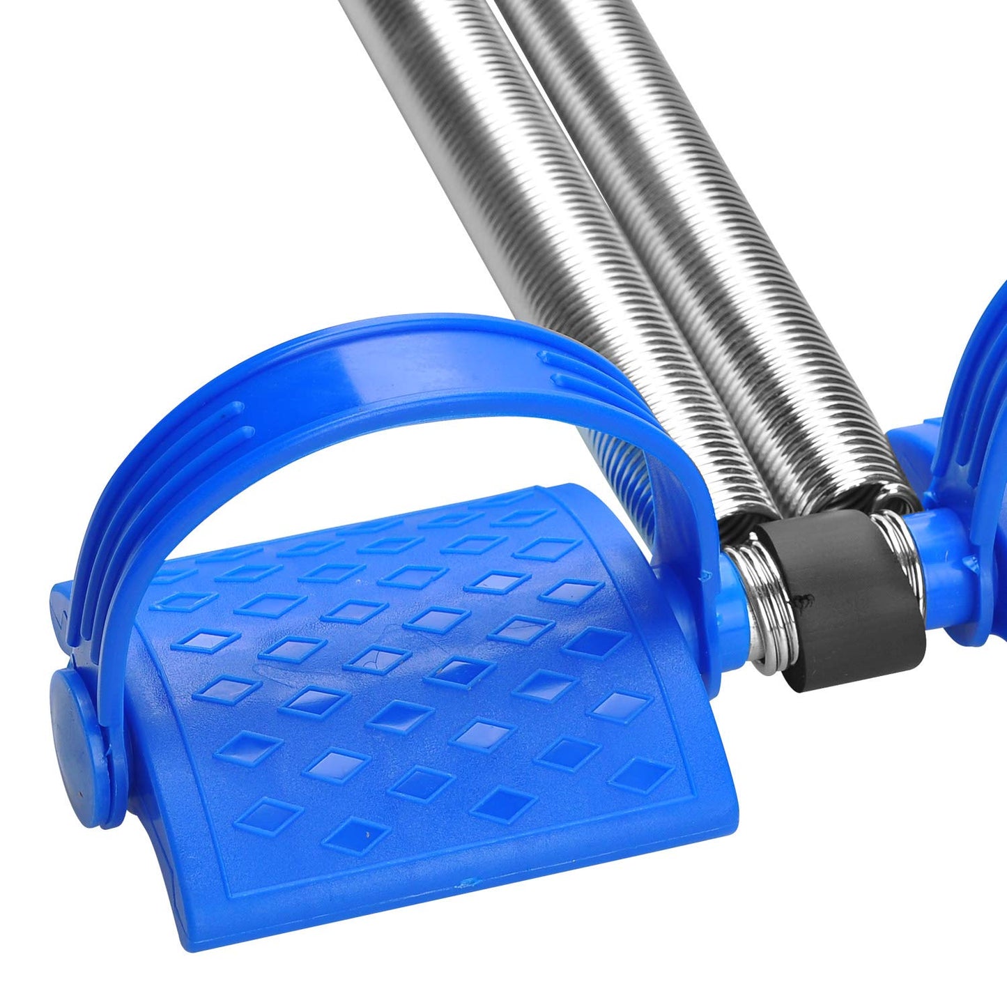 COVVY Elastic Sit Up Pull Rope, Dual Spring Tension Rope Advanced Version Fitness Equipment Pedal Resistance Band for Abdomen/Waist/Arm/Yoga Stretching Slimming Training - Blue