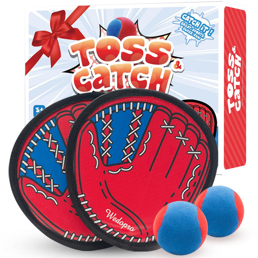 Toss and Catch Ball Game, Kids Toddler Baseball Glove & Catch Ball Toys, Kids Outdoor Games for Family, Toys for Beach Pool Yard Outside, Birthday Gift for Ages 3 4 5 6 7 8-12 Year Old Boys Girls