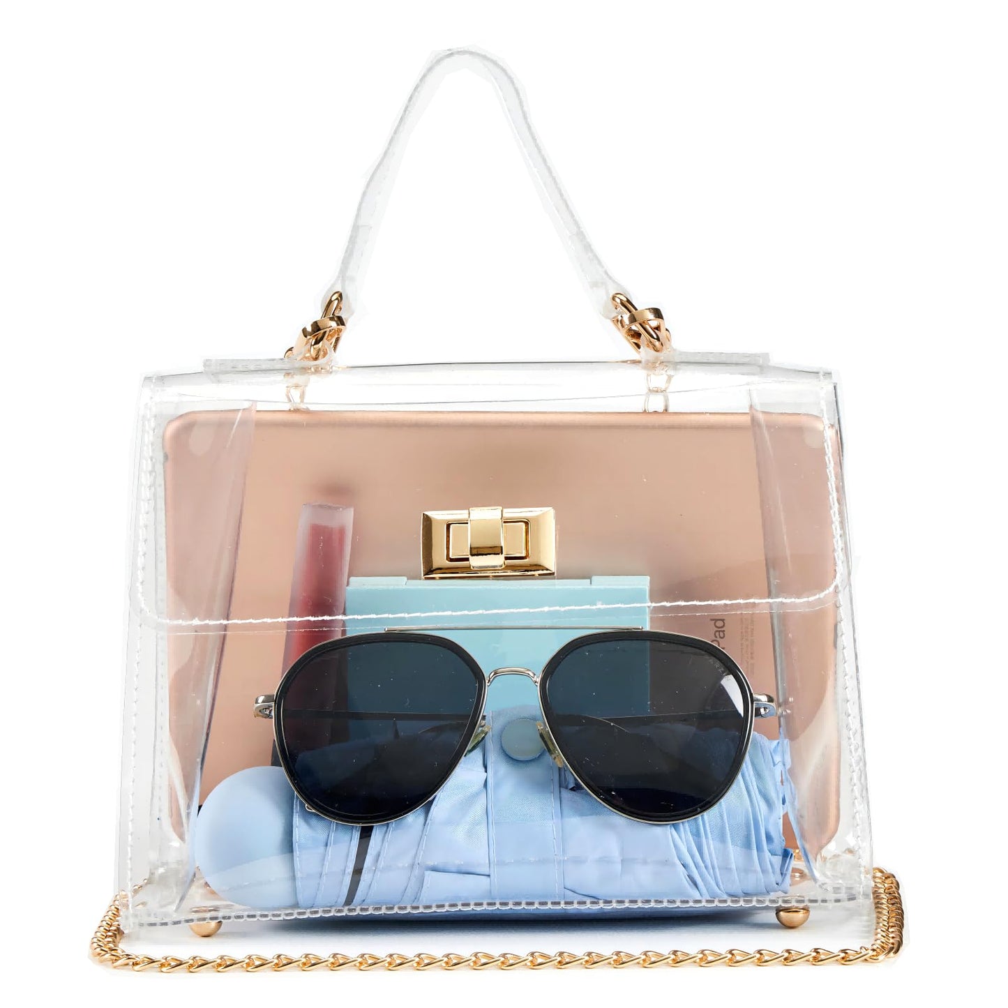 VUIASK Clear Bag For Stadium Events, Clear Purse For Women, Trendy Gift, Shoulder Bag & Fashion Handbags Stadium Approved Events Festivals