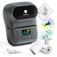 Phomemo M110 Label Makers - Barcode Label Printer Bluetooth Label Maker Portable Thermal Printer for Small Business, Address, Barcode, Logo, Clothing, Mailing, Sticker Printers for Phones & PC, Black