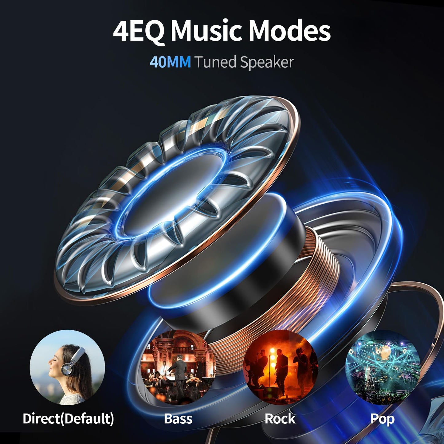 JESIMAIK Motorcycle Helmet Bluetooth Headset, 10 Way 2KM Helmet Communication System, Multitasking Audio Motorcycle Intercom, 2 Mics&40mm Helmet Speaker, 2 Pack