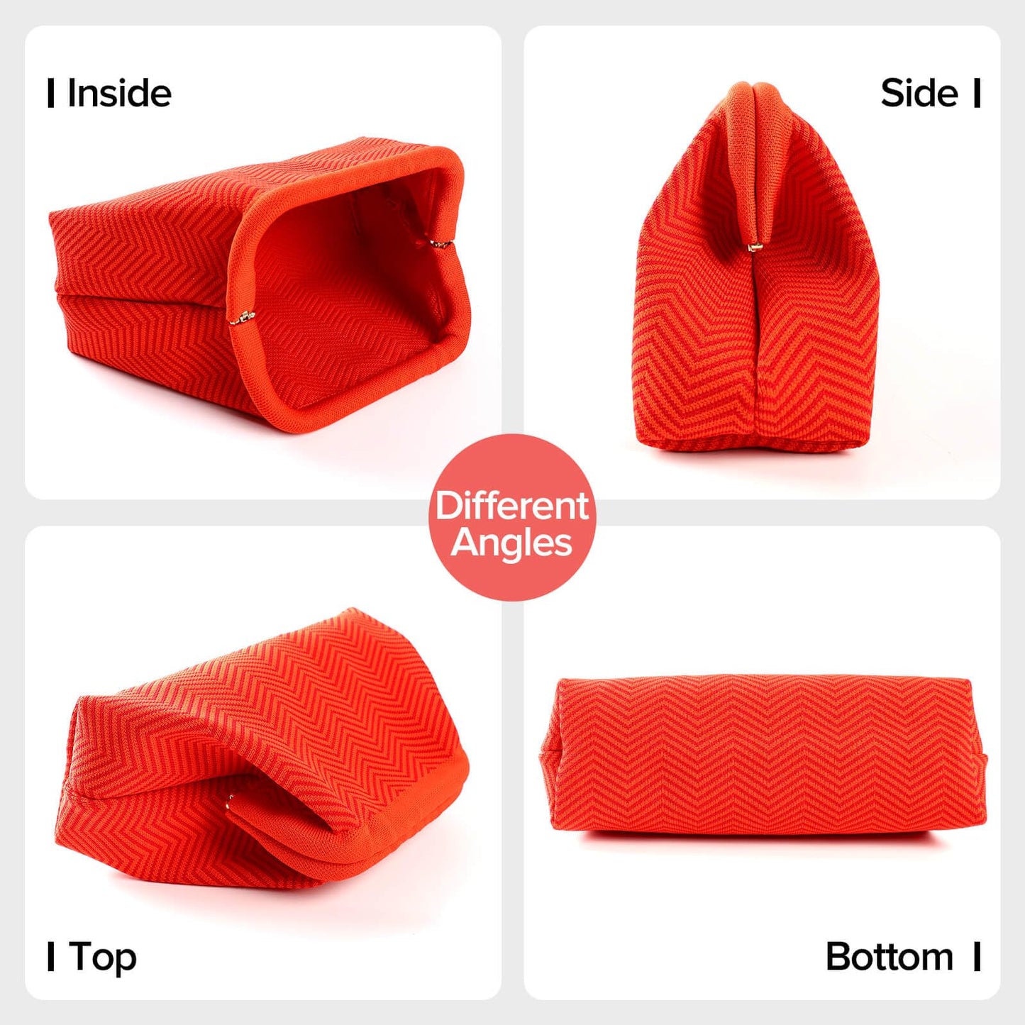 Wrorou Woven Dumpling Bags for Women Pink and Green Purse Colorblock Clutch Crochet Purses Handbags Summer Beach Clutch 2025