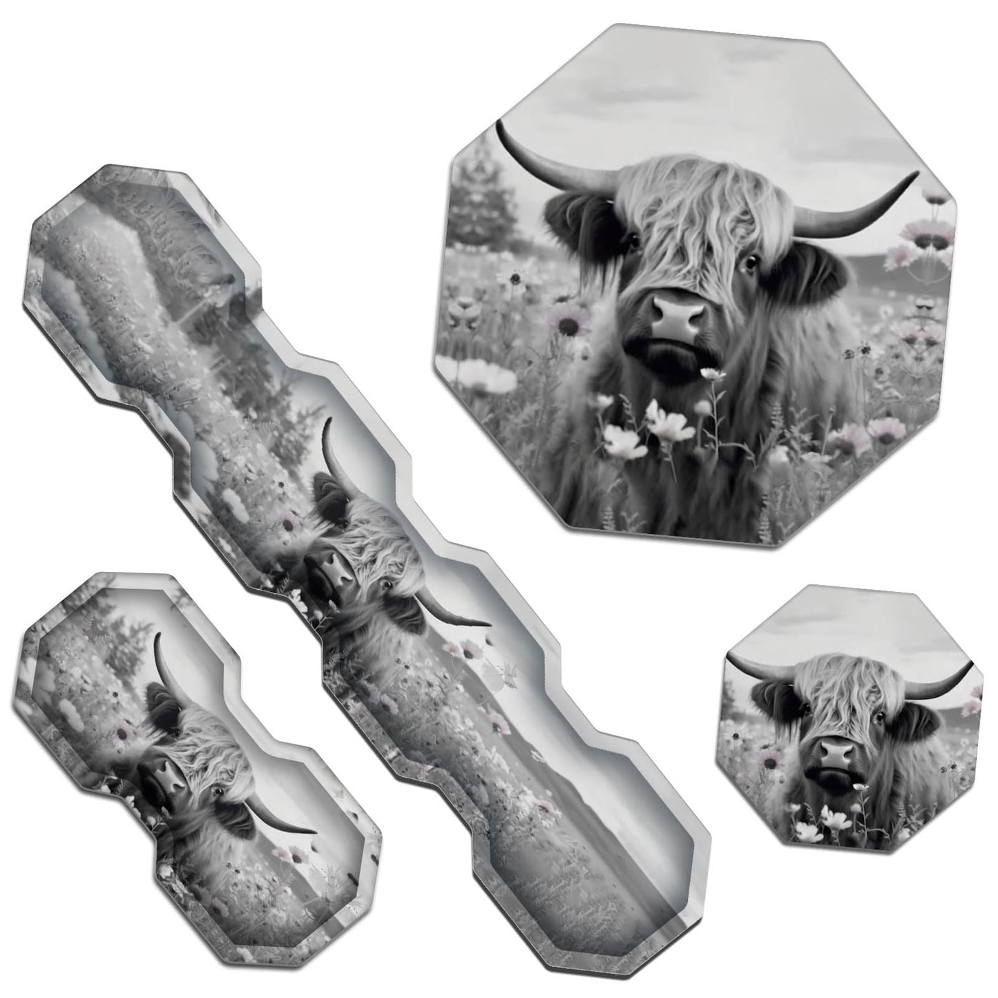 Ergonomic Keyboard Wrist Rests Gel Memory Foam Mouse Pad with Round Mousepad + Coasters, Wrist Support Set with Non Slip Base for Gaming Office Laptop Easy Typing & Pain Relief, Purple African Girl