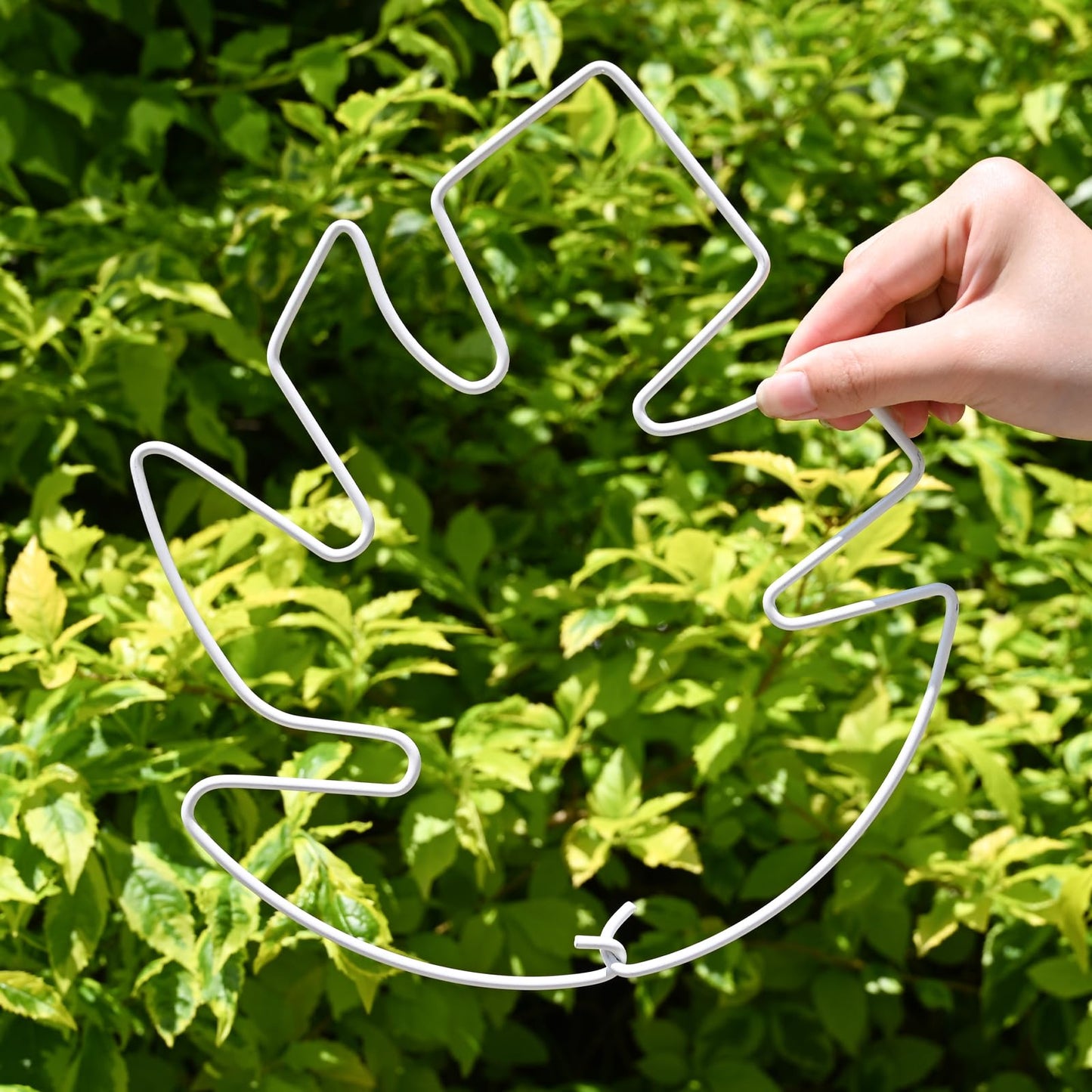 Yohsnor 5PCS Monstera Plant Stem Support White - 11x9.4 inches, Durable Adjustable Leaf Supports for Indoor Plants, Fishbone Cactus Stake Holder for Garden Stability