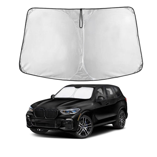 for Ford Transit 2015-2024 2025Windshield Sunshade Compatible-EcoNour 240T Polyester Material Cars Sun Visor Reflector Blocks UV Rays - Foldable Sunshade Interior Protection Accessories