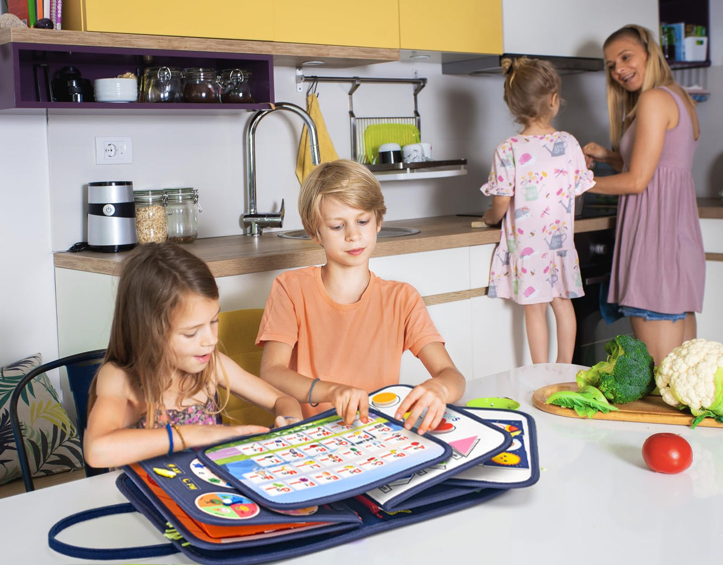 16 Pages Busy Board for Toddlers 1-3,Montessori Travel Toy for Plane/Car,Educational Sensory Toy for Toddlers 2-4,Preschool Activities Board for Developing Fine Motor Skills,Gift for Boys/Girls