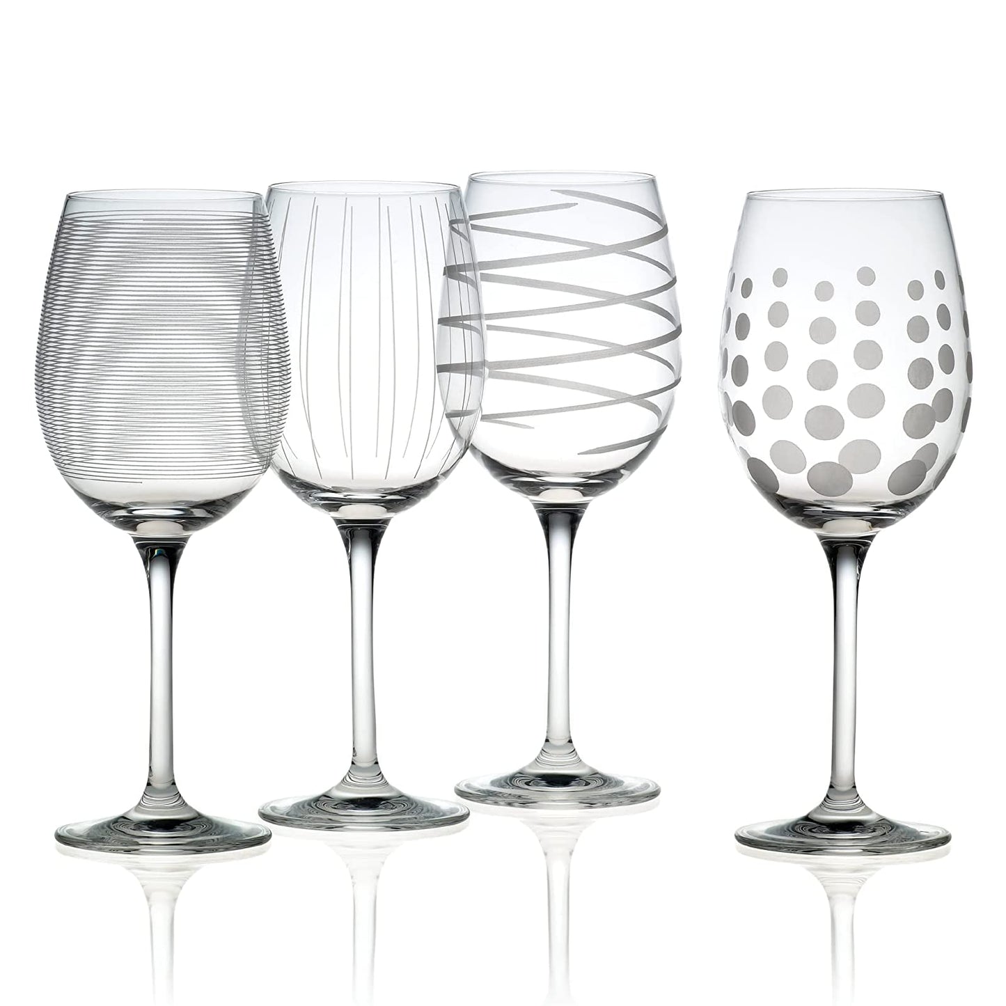Mikasa 5095528 Cheers Stemless Wine Glass, 17-Ounce, Set of 4, Clear