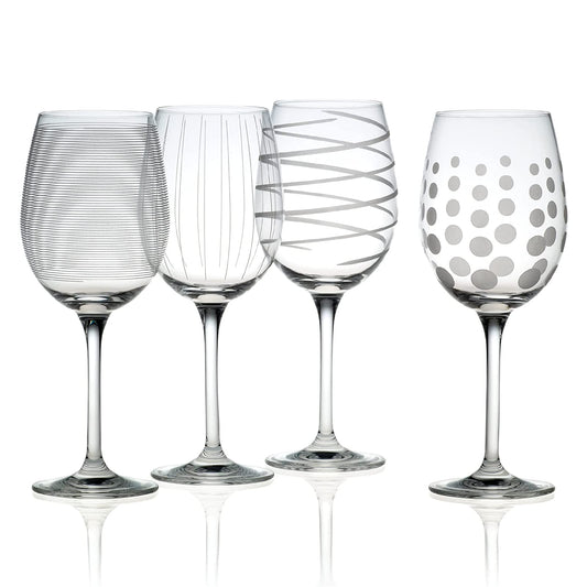Mikasa 5095528 Cheers Stemless Wine Glass, 17-Ounce, Set of 4, Clear
