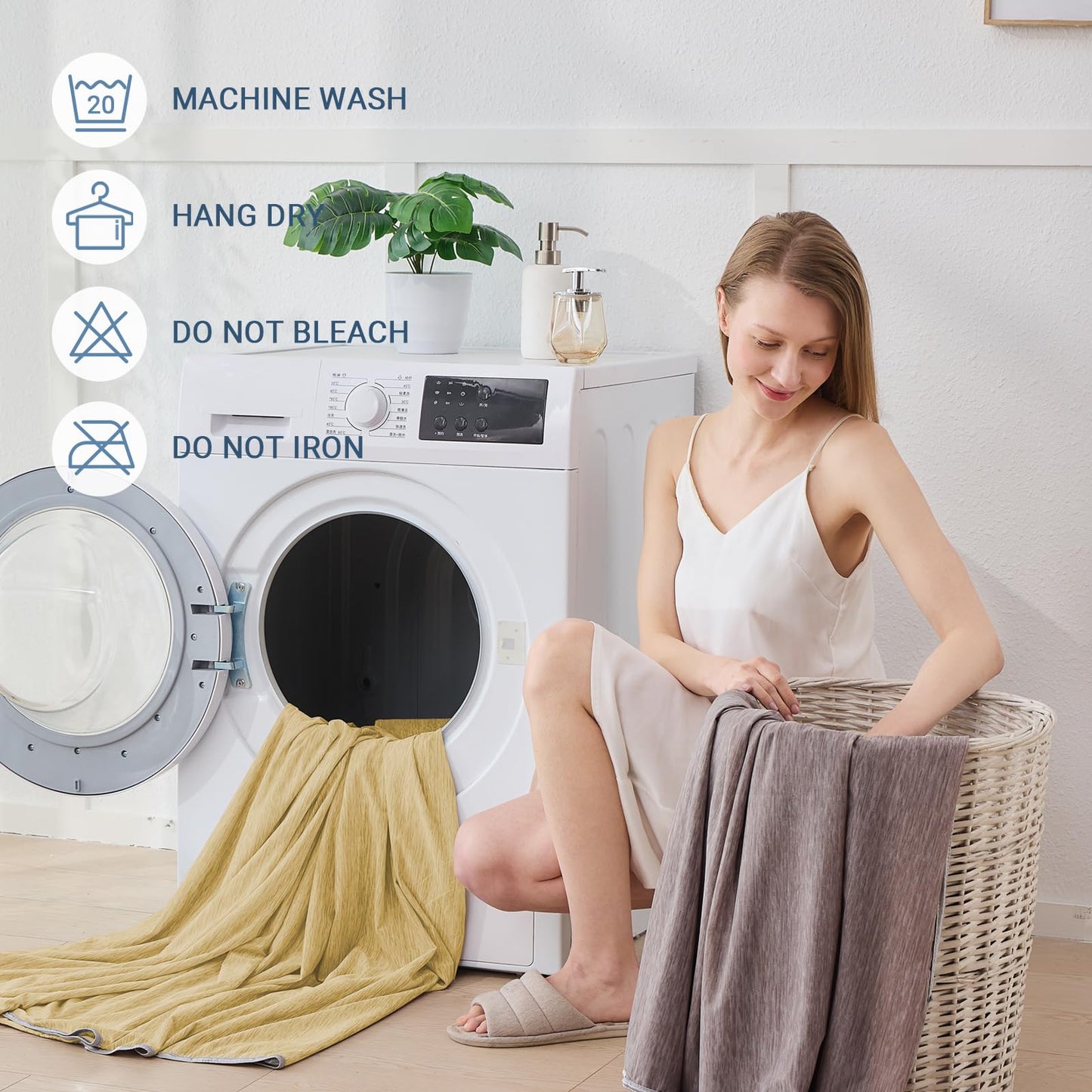 Cushious Cooling Blanket Throw Size 50"x70", Summer Lightweight Breathable Ice Blanket, Cooling Blankets for Hot Sleepers Night Sweats Adults Absorb Heat Keep Cool