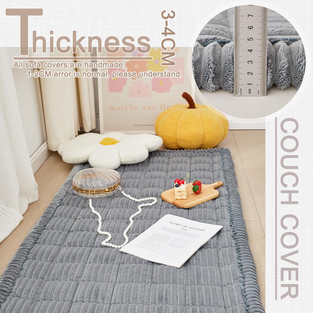 Awjcsv Dog Car Seat Cover for Back Seat, Dog Bed for Car, Fit for Backseat Extenders, Car Seat Protector, Nonslip Soft Durable for Cars Trucks and SUVs (Gray, 24.8" x 54")