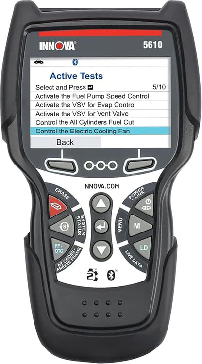 Innova 5610 OBD2 Bidirectional Scan Tool - Understand Your Vehicle, Pinpoint What's Wrong, and Complete Your Repairs with Less Headache, Updates Included, US-Based Technical Support