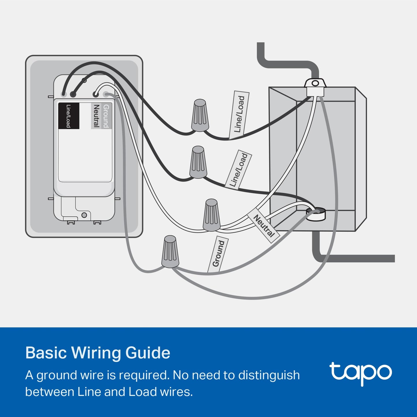 TP-Link Tapo Smart Light Switch, Single Pole, Neutral Wire Required, 2.4GHz Wi-Fi Light Switch Compatible with Alexa and Google Home, UL Certified, No Hub Required, White, Tapo S500(4-Pack)