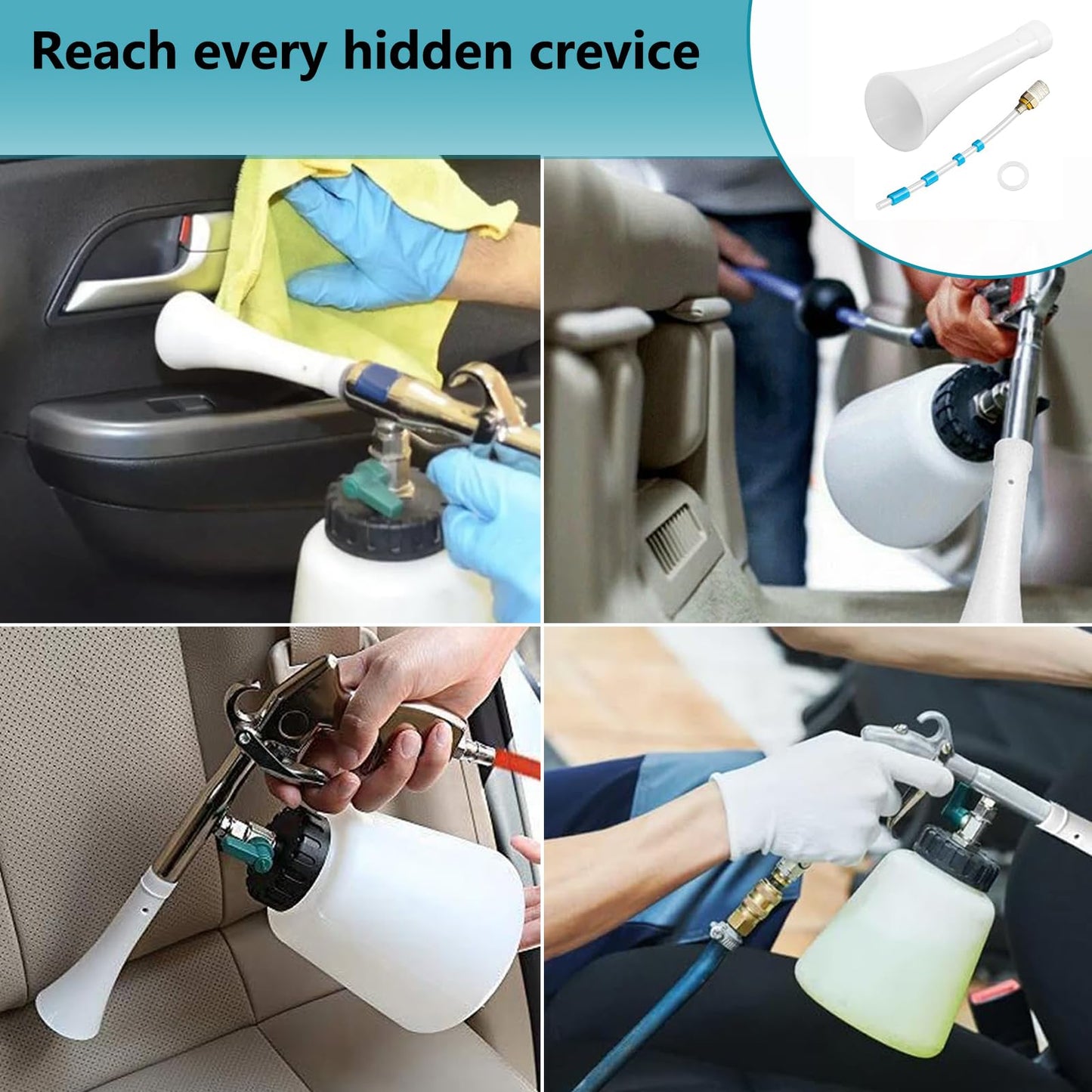 SINKHANUN Maintenance Rebuild Kit for Parts Z-010 and Blow Out Tool Z-014 for Car Cleaning Gun and Tornador Air Blow Out Tool, Car Detailing Tools (1 Set)