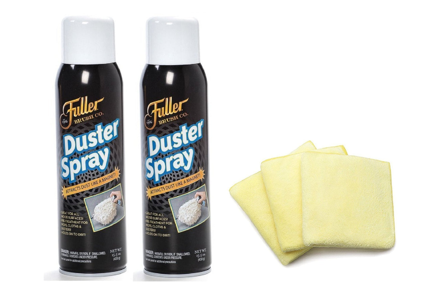 Fuller Brush Duster Spray – 15.5 oz Multi Surface Dust Removing Sprayer - Safe Household Cleaning For Floors, Furniture, Blinds & Car Interiors