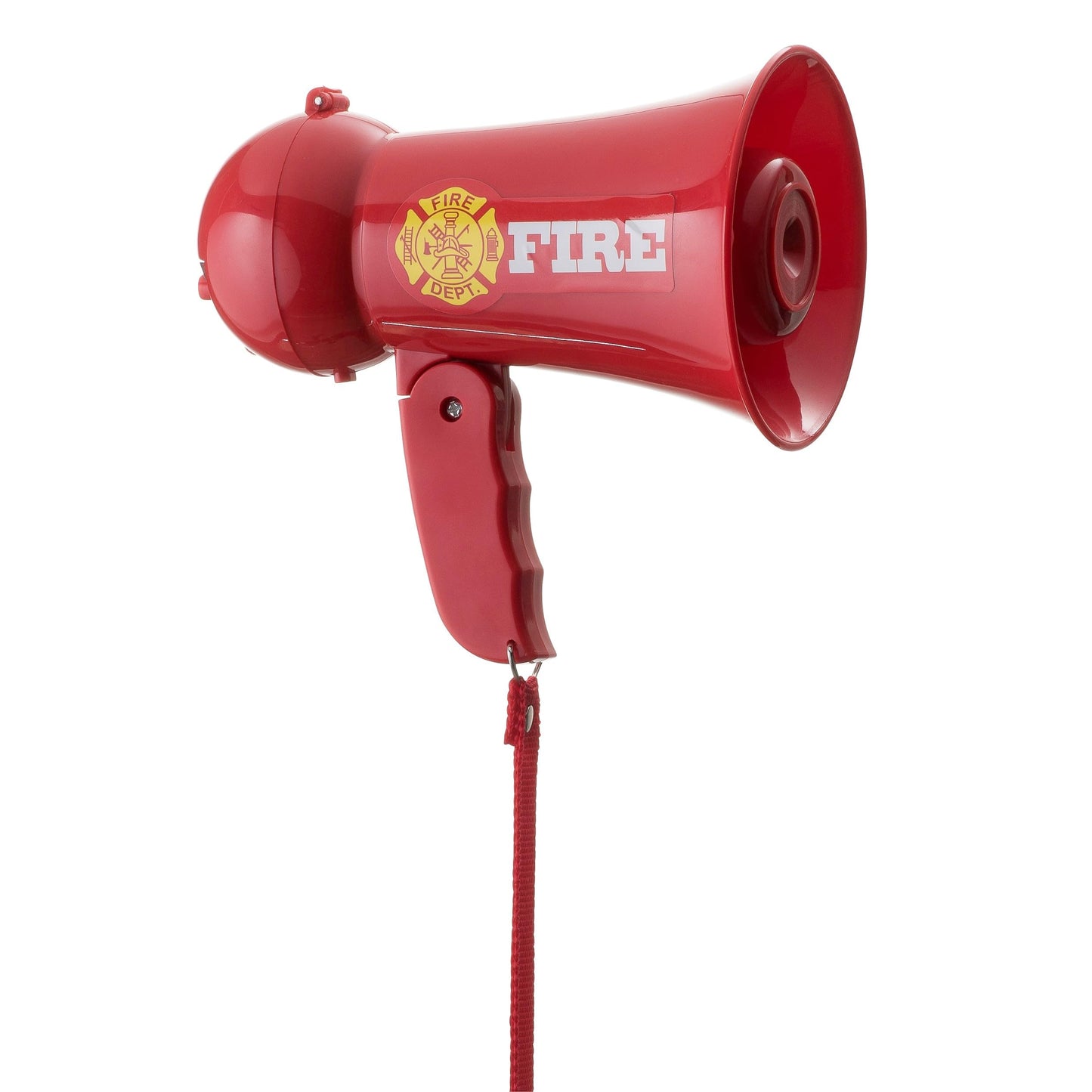 Dress Up America Firefighter Megaphone for Kids - Red Fireman Megaphone Bullhorn with Siren Sound
