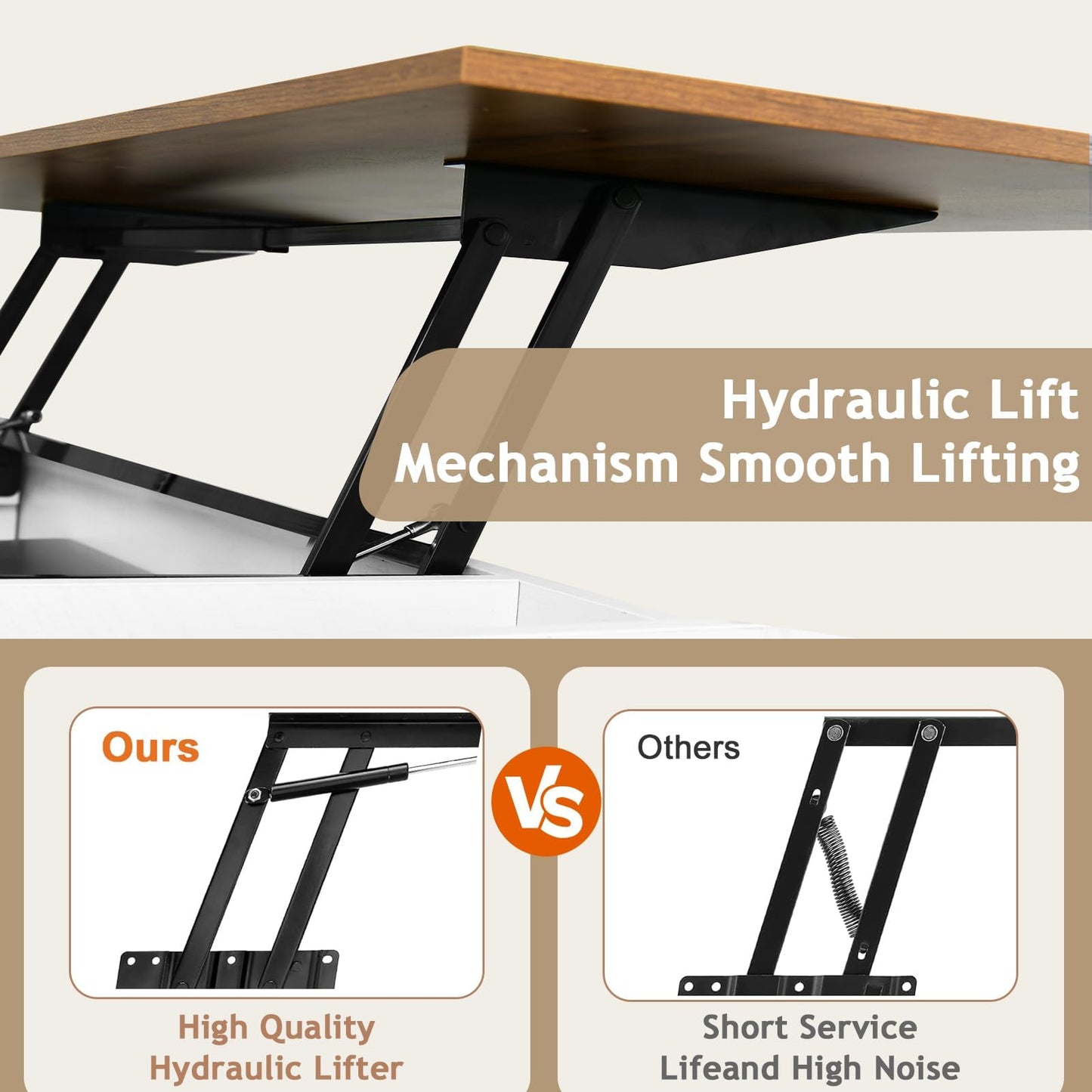 REVOMINCA Farmhouse Coffee Table Lift Top with Storage for Living Room, White Coffee Table with Large Hidden Storage Compartment, 48 Inch White Center Table with Sliding Barn Doors