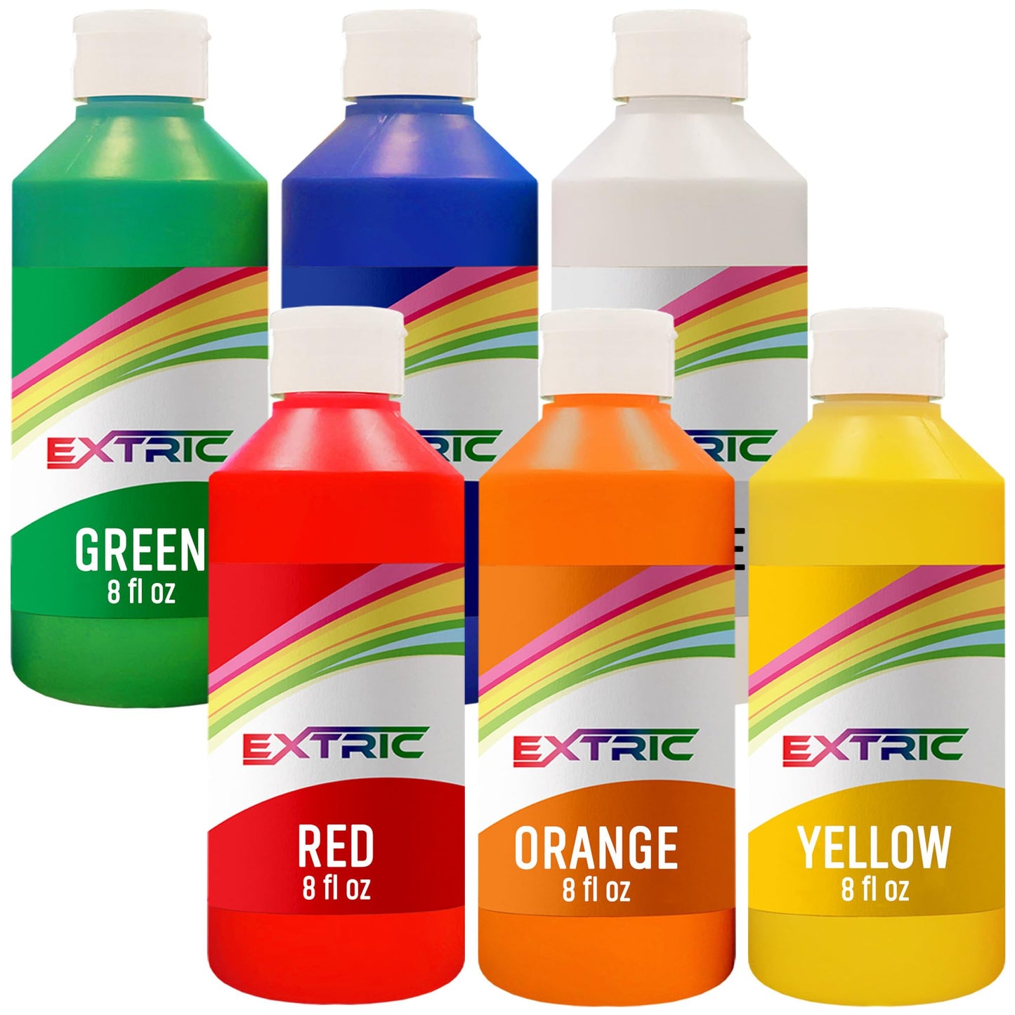 Kids Painting Set, Washable Paint for Kids 12 Colors, Non Toxic Tempera Paint 2 oz Each, Paints for Toddlers Art, Craft, School and Home Finger Paints Projects