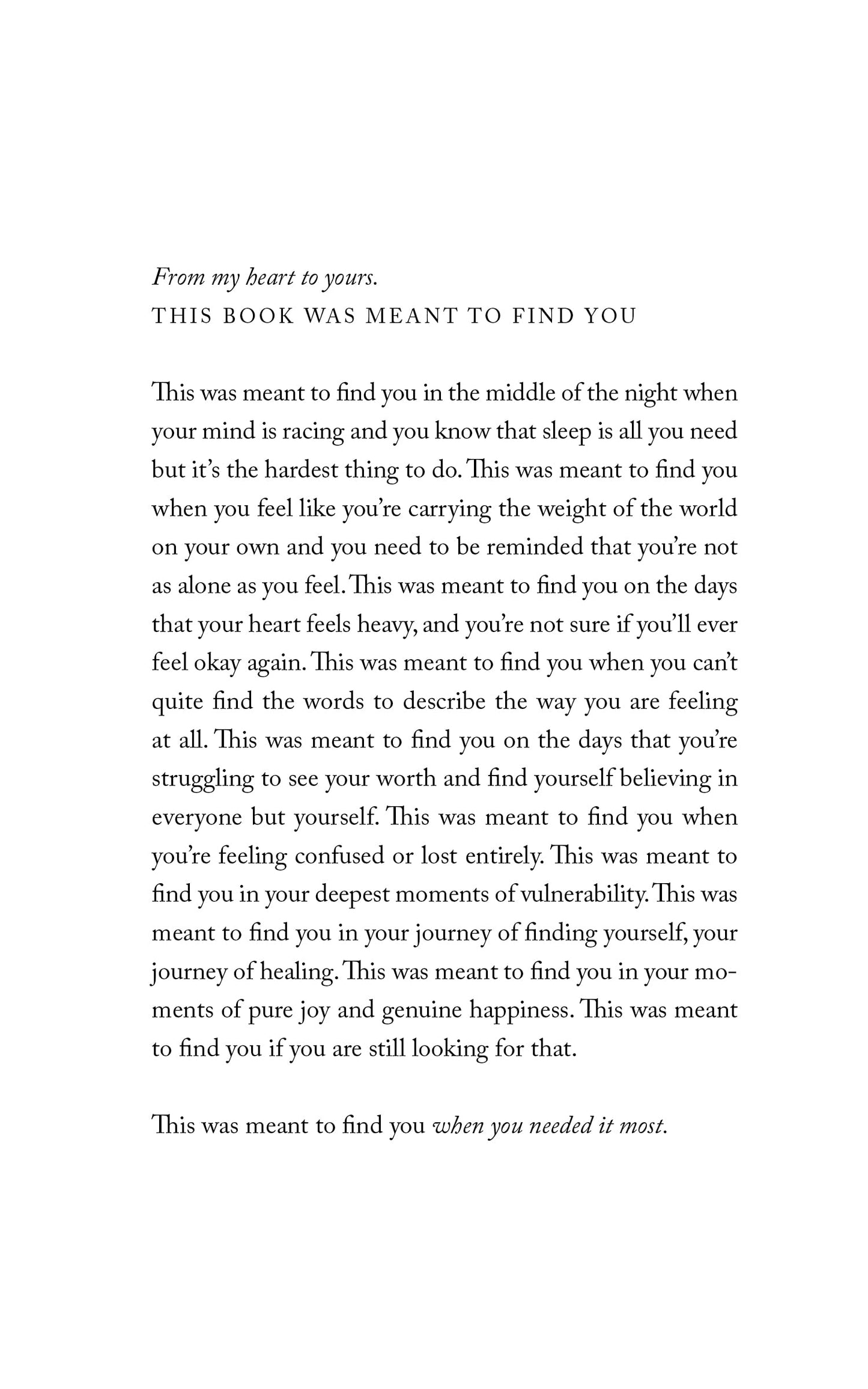 This Was Meant to Find You : When You Needed It Most Charlotte Freeman