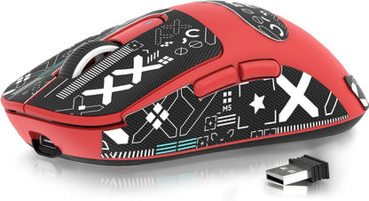 ATTACK SHARK X3 Wireless Gaming Mouse, 49g Ergonomic Computer Mouse, Triple Modes PAW3395 26K DPI Optical Sensor, 200h Battery Life, Programmable Buttons, Gaming Accessories for PC/Laptop/Mac (Black)