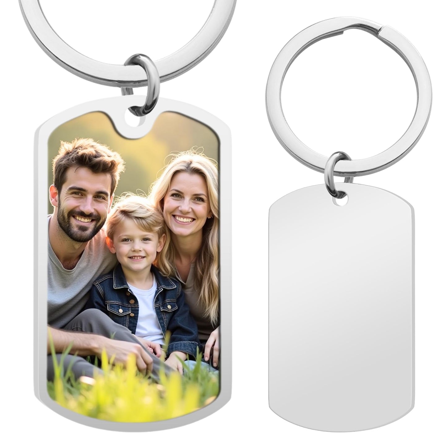 Custom Keychain with Picture Personalized Photo Keychain Gift Valentines Day for Men Boyfriend