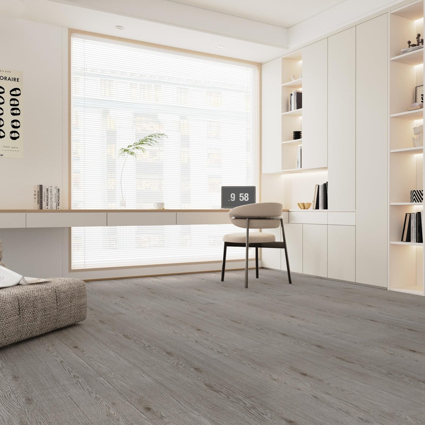 Durteljana 3D Peel and Stick Vinyl Floor Tile Roll Wood Plank Sticker 23"x393"/64 Sq.Ft, for Home Apartment Room Self Adhesive Easy DIY Removable Waterproof Thicken Floor Covering Dark Wood