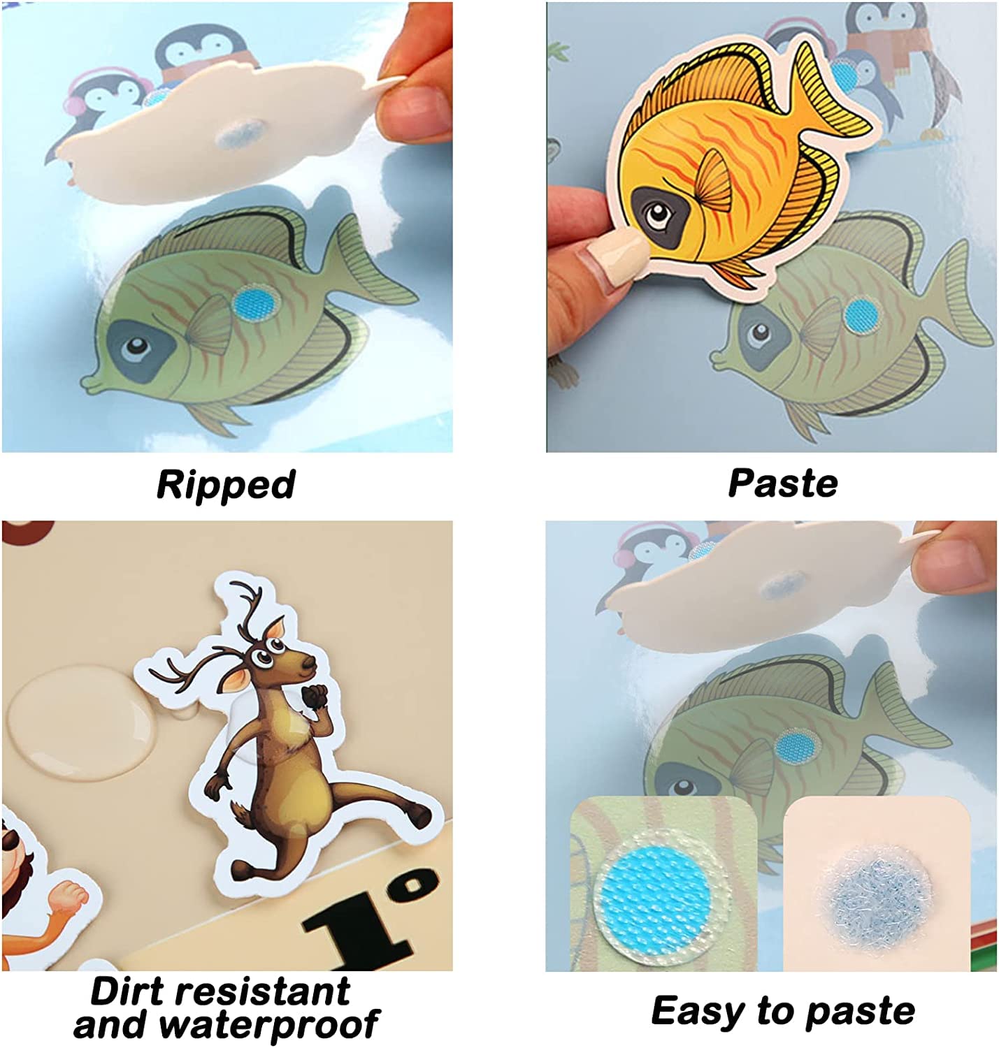 YiYeraio Toddler Busy Book - Montessori Toys Busy Book for Toddlers 3Years+, Montessori Learning Materials Homeschool Preschool Educational Activity Book Toys Birthday Gift Set