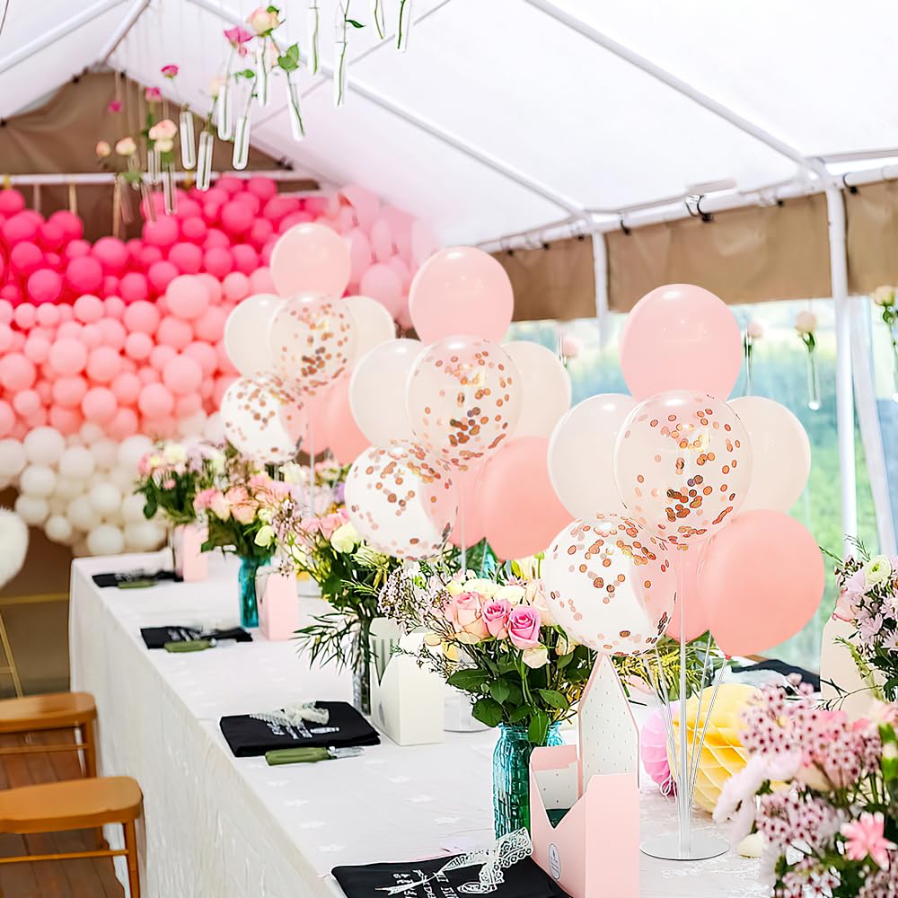 Balloon Stand Kit - 4 Sets with Balloon Sticks, Stands for Table & Floor, Archer with Base for Parties & Decorations