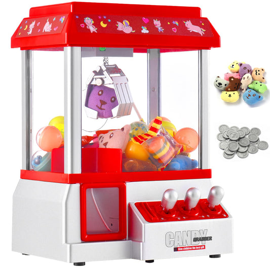 Claw Machine for Kids Toy Mini Claw Machine Candy Grabber Prize Dispenser Vending Machine Arcade Game Machines for Home Party Christmas Birthday Gifts Cool Girl Toys