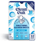 Cleancult Toilet Bowl Cleaner Sheets - Dissolvable, Septic Safe, Effective Cleaning, Removes Stains & Rings, Cleans & Deodorizes - 32 Uses - Fresh Lemon Scent - Plastic-Free Packaging