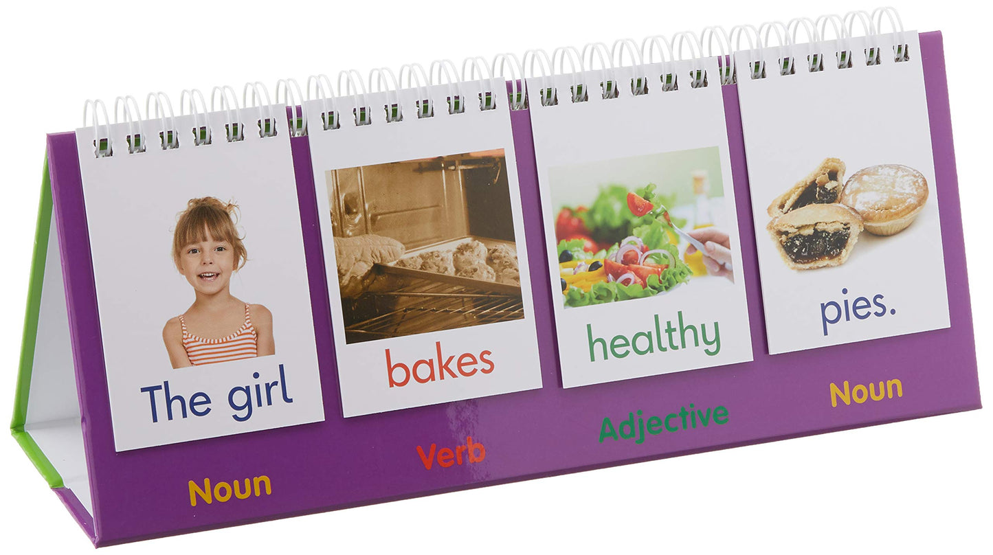 Junior Learning Sentence Flips Double-Sided Flip Stand, Ages 4-6, Vocabulary & Grammar, K-1