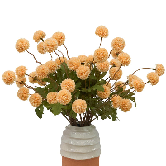 10 Stems Fake Flowers +Eucalyptus Stems Realistic Artificial Flowers Branches For Vase Champ kiku flowers Floral Arrangements Mum Wedding boho bridal bouquet silk for home decoration indoor