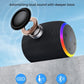 Bluetooth Speaker, Portable Wireless Bluetooth 5.3, 15W Clear Bass, IPX6 Waterproof, LED Lights, AUX/TF/USB, Dual TWS Pairing, 12H Playtime, Small Speakers for Home Outdoor Beach, Ideal Gift