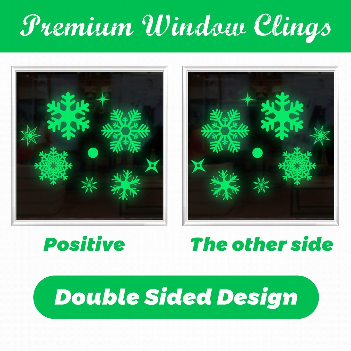 93pcs Christmas Window Clings,9 Sheets Christmas Window Decals for Xmas Decoration