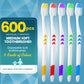 Navona 600 PCS Premium Individually Wrapped Bulk Toothbrush Pack, Disposable Toothbrushes, Kids Toothbrush, Medium Soft Bristle Toothbrushes, Ergonomics Handle, Perfect for Travel Hotel Donation