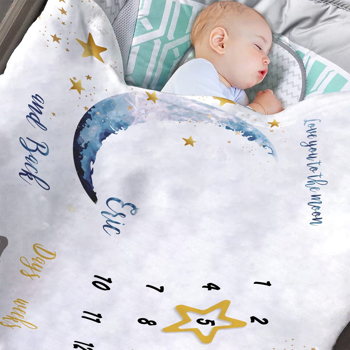 Custom Baby Blanket with Name for Baby Boy Girls，Personalized Purple Elephant Flower Design Soft Throws Blanket for Kids Toddler Swaddling Birthday Gifts