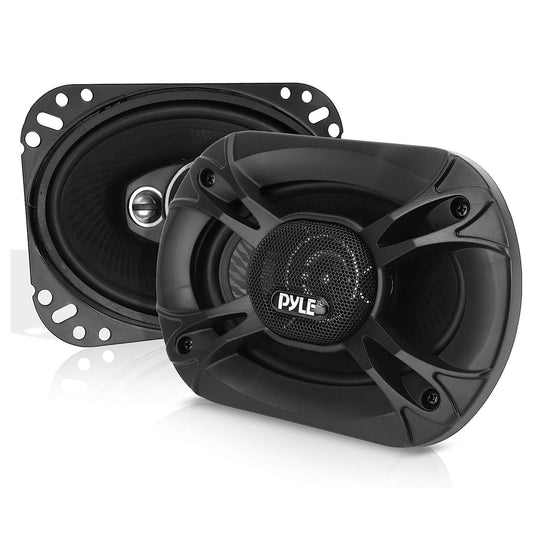 Pyle 4 Way 6x9 Inch 500 Watt Quadriaxial Loud Pro Audio Universal Quick Replacement Component Sound Speaker with Non-Fatiguing Butyl Rubber (Set of 2)